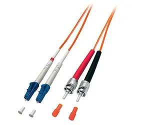 Equip LC/ST oranžová / Optický patchkabel / Multimode duplex OM2 / 5 m / LSZH plášť