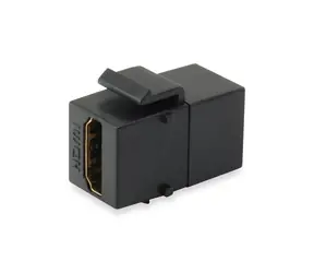 Equip Keystone konektor HDMI-HDMI černá / Keystone modul / pozlacené kontakty / 8 ks