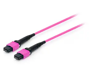 Equip MTP-MTP 3 m fialová / Optický patch kabel / Multimode OM4 / LSZH / Plug & Play