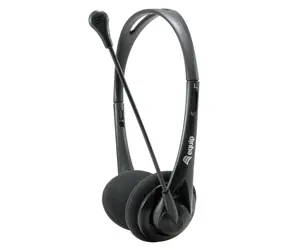 Equip Stereo headset s mikrofonem černá / Sluchátka / Drátová / 2x Jack 3,5mm / 32 Ohm