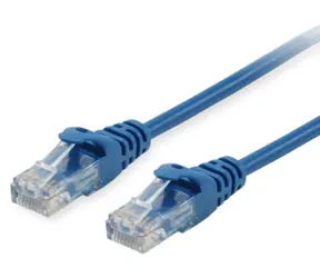 Equip Cat6a modrá / Patch kabel / U/UTP / RJ-45 / 0,15 m / LSZH