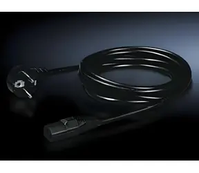 Rittal napájecí kabel D-C13 černý / Napájecí kabel / 1,8 m / Úhlový konektor / 230V