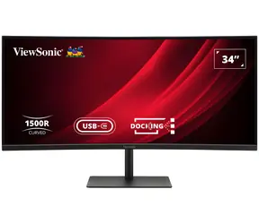 34" ViewSonic VG3419C-2 černá / VA zakřivený / 3440 x 1440 / 21:9 / 120 Hz / HDMI + DP + USB-B / RJ45 / Repro