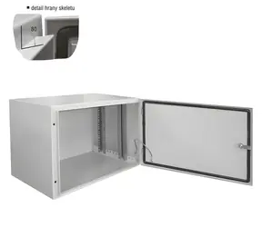 DATACOM 19" venkovní rozvaděč 6U šedý / Rozvaděč (RACK) / Nástěnný / 600x400 mm / IP65