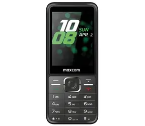 Maxcom MM244 SE černá / Mobilní telefon pro seniory / 2.8" / DualSIM / FM rádio / USB-C
