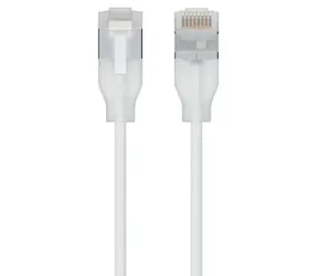 Ubiquiti UniFi Etherlighting 2m bílá / Patch kabel / RJ-45 / Cat6a / 10GbE / PoE++