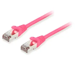 Equip Cat6a S/FTP růžová / Patch kabel / RJ-45 / 5 m / PoE+ / LSZH