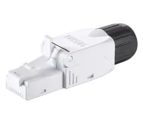 Equip RJ45 Cat6a bílá / Konektor / nestíněný / pozlacené kontakty / bez nářadí / 5 ks