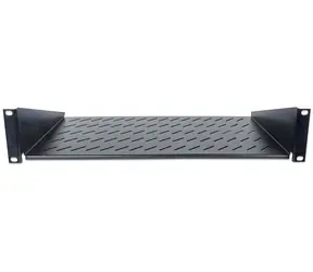 Intellinet perforovaná police do racku černá / Rack police / 19" / 2U / hloubka 250 mm / nosnost 25 kg