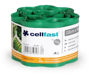 CELLFAST 30-001 zelená / Vlnitý zahradní okraj / 10 cm / 9 m