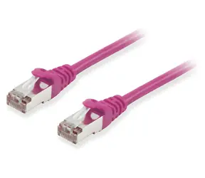 Equip S/FTP CAT6A 20m fialová / Patch kabel / RJ45-RJ45 / LSZH / PoE+