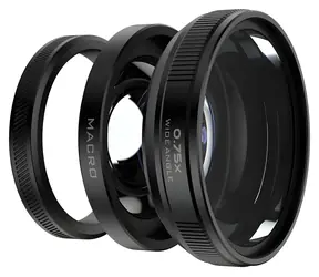 Freewell 2v1 širokoúhlá a makro předsádka pro FUJI X100VI/X100V / Předsádka / 0,75x širokoúhlá / 2x makro / 62 mm filtr