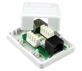 XtendLan / Zásuvka 1x RJ-45 / Cat5e / nestíněná / narážecí / na zeď, spodní vývod