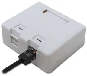 XtendLan / Zásuvka / 2x RJ-45 / Cat5e / UTP / na zeď / spodní vývod