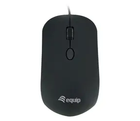 Equip Komfortní myš černá / Drátová myš / USB-A / Nastavitelné DPI 800-1600 / 1,35 m kabel / 3 tlačítka