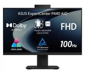 ASUS ExpertCenter P4 AiO černá / 23,8" FHD / Intel Core i3-1315U / 8GB DDR5 / 512GB SSD / W11P EDU
