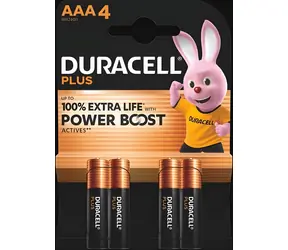 Duracell Plus AAA (LR03) / Baterie / Alkalická / 1,5 V