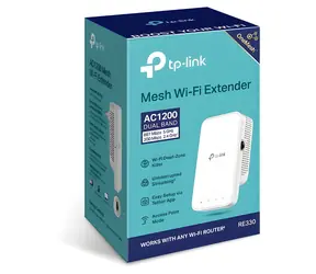 TP-Link RE335 bílá / Repeater AC1200 / 2,4 GHz - 300 Mbps / 5 GHz - 867 Mbps / 1x LAN