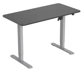Equip Elektricky nastavitelný stůl černá / Stůl / elektrický zdvih / nosnost 70 kg / výška 68-118 cm / deska 120x60 cm