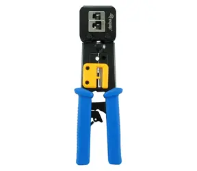 Equip Krimpovací kleště RJ45/RJ11/RJ12 modro-černé / Krimpovací kleště / Cat5e/Cat6a / ráčnové / ocelová konstrukce