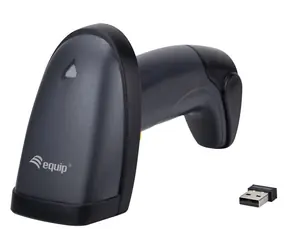 Equip 2D snímač čárových kódů černá / Snímač čárových kódů / 2,4GHz / 1D/2D / IP54 / stojánek