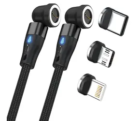 RealPower MagneticCharge 2 černá / Magnetický nabíjecí kabel / 1 m / magnetický konektor / 6 adaptérů