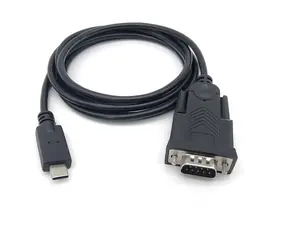 Equip 133392 černá / Adaptér / USB-C - DB9 RS232 / Prolific PL2303GT / 1,5 m