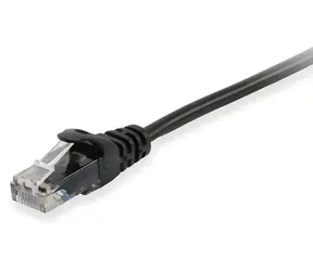 Equip Cat6A U/UTP černá / Patch kabel / RJ45-RJ45 / 1 m / LSZH / PoE+