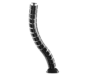 Equip Kabelový organizér pod stůl černá / Kabelový organizér / dvoukanálový / 730x126x63 mm
