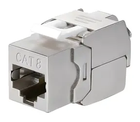 Equip Cat8.1 stříbrná / Keystone Jack / stíněný / RJ-45 / 8 ks