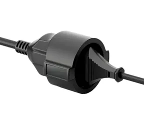 Equip CEE 7/7 - CEE 7/3 černý / Prodlužovací napájecí kabel / 1,8 m / 250 V / 16 A