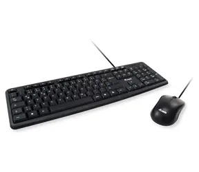 Equip klávesnice a myš s kabelem černá / Set klávesnice a myši / PT layout / USB / 105 kláves / 1000 DPI
