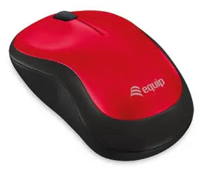 Equip Komfort myš červená / Myš / bezdrátová / optická / USB nano přijímač / 1200 DPI / oboustranná