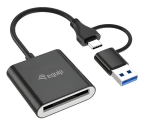 Equip Čtečka CFexpress Type B / Čtečka paměťových karet / USB-C, USB-A / USB 3.2 Gen 2 / 10 Gbps / 900 MB/s