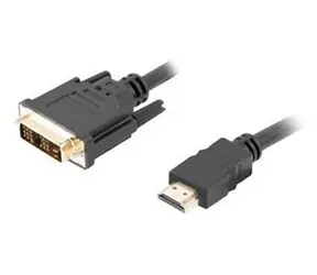 Lanberg CA-HDDV-10CC-0005-BK černá / Kabel HDMI-A na DVI-D / 0,5 m