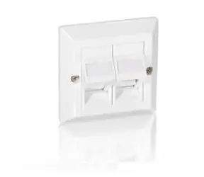 Equip Krycí rámeček 2x Keystone bílá / Rámeček / 45° / Univerzální