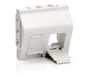 Equip Krycí rámeček French Modular bílá / Krycí rámeček / 2x Keystone / 45x45 mm / RAL9010