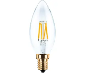 SEGULA LED svíčka čirá 3W(26W) / E14 / 260lm / 2200K / stmívatelná / F