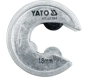 YATO Řezač trubek 18 mm / Řezač trubek / PVC, Al, Cu / tvrzené řezné kolo