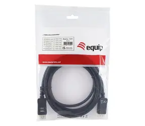 Equip DisplayPort 2.1 černá / Kabel / DisplayPort / 16K/60Hz / 5 m / pozlacené konektory