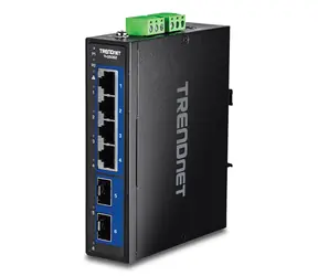 TRENDnet TI-G5062 / Switch / 4x 2,5G RJ-45 / 2x SFP+ 10G / průmyslový / DIN lišta / unmanaged