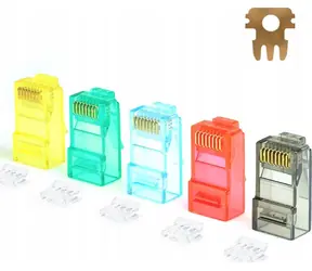 Netrack RJ45 Cat6 mix barev / Konektor / UTP / lanko / 100 ks