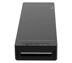 Equip 650883 černá / Stojan na monitor / USB hub 4x USB-A + USB-C / nosnost 25 kg / zásuvka