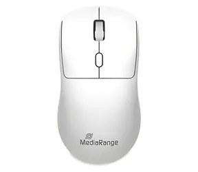 MediaRange MROS257 bílá / Bezdrátová optická myš / 1600 DPI / 2.4 GHz / 4 tlačítka