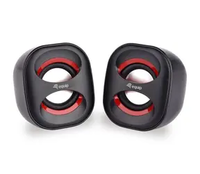 Equip Mini reproduktory černá / Reproduktory 2.0 / 3 W RMS / USB / 3,5mm jack
