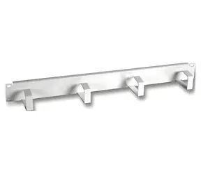 EFB 699995 šedá / Kabelový organizér / 1U / 19" / ocel / 4 kabelová oka