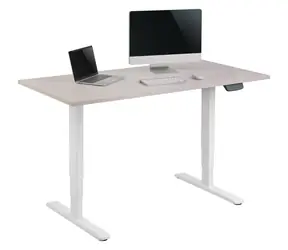 Equip Elektrická podnož stolu Dual Motor bílá / Podnož stolu / nosnost 125 kg / výška 62-128 cm / šířka 100-170 cm