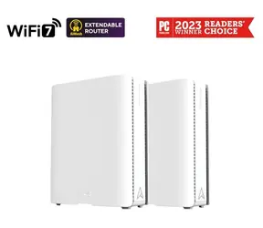 ASUS ZenWiFi BQ16 bílá 2-pack / Mesh router / WiFi 7 / 2.4 + 5 + 6 GHz / AiMesh / 2x WAN/LAN + 3x LAN