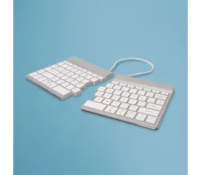 R-Go Tools Split Break US bílá / Rozkládací klávesnice / US layout / bezdrátová / Bluetooth 5.0