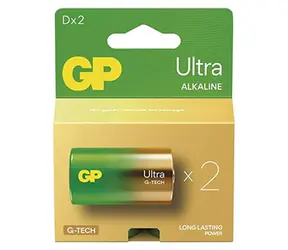 GP Ultra D LR20 / Baterie / alkalická / 1,5 V / 2 ks